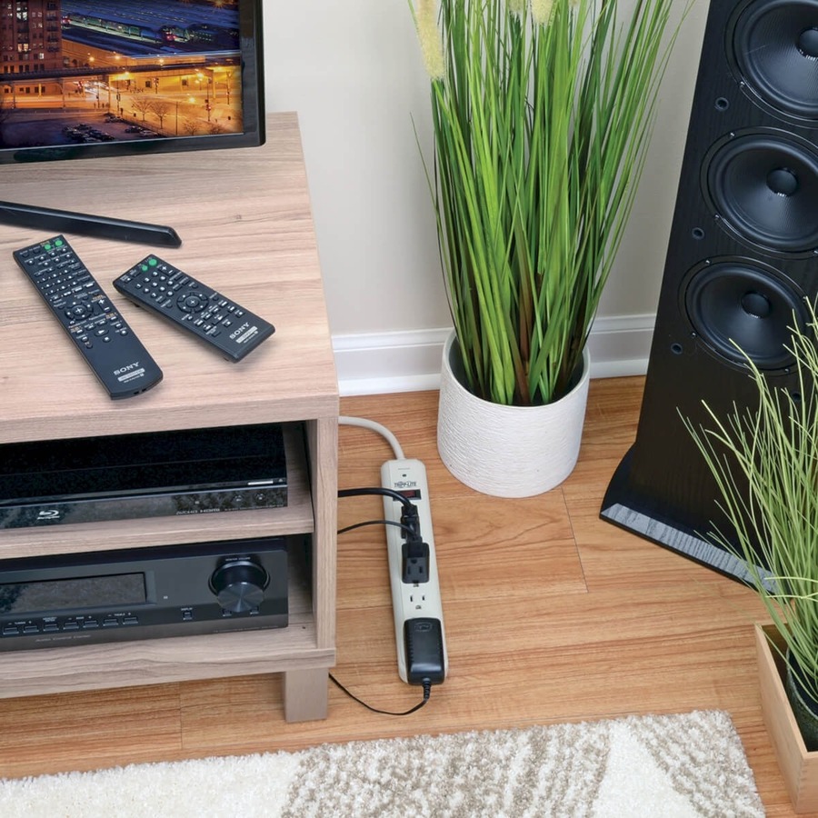 Eaton Tripp Lite Series Protect It! 7-Outlet Surge Protector, 12 ft. Cord, 1080 Joules, Diagnostic LED, Light Gray Housing - Image 8