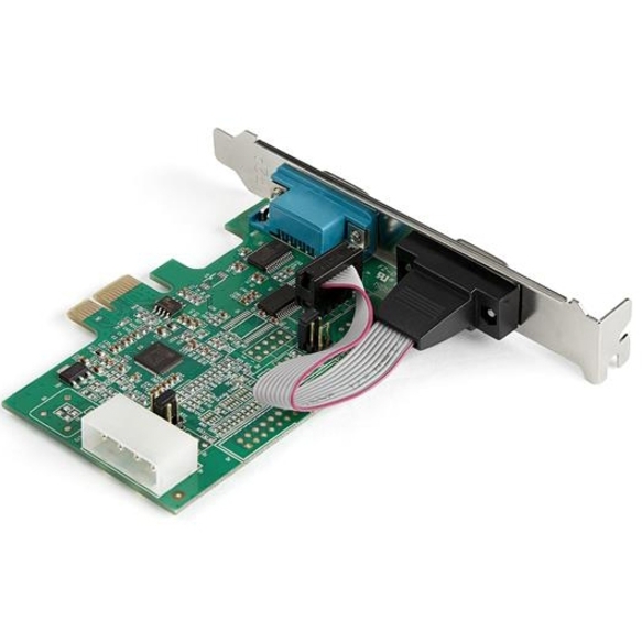 StarTech.com 2-port PCI Express RS232 Serial Adapter Card - PCIe to Dual Serial DB9 RS-232 Controller - 16950 UART - Windows and Linux - Image 2