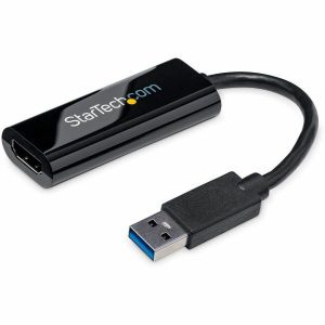 StarTech.com USB 3.0 to HDMI Adapter, USB to HDMI Monitor Converter for Windows, 1080P (no support for macOS/ChromeOS/Linux) - TAA