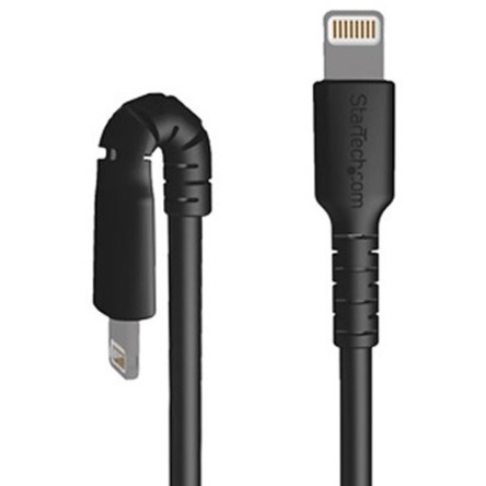 StarTech.com 3 foot/1m Durable Black USB-C to Lightning Cable, Rugged Heavy Duty Charging/Sync Cable for Apple iPhone/iPad MFi Certified - Image 5
