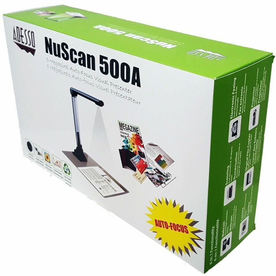 Adesso NuScan 500A - 5-Megapixel Auto-Focus Visual Presenter (A4 Size) - Image 2
