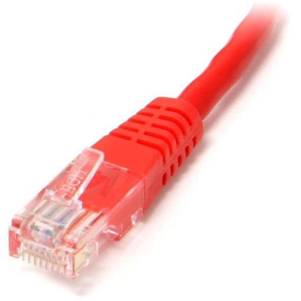 StarTech.com 3 ft Red Molded Cat5e UTP Patch Cable - Image 2