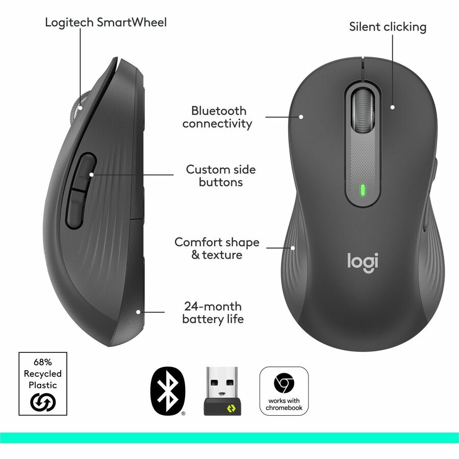 Logitech Signature M650 L Left (Graphite) - Image 3