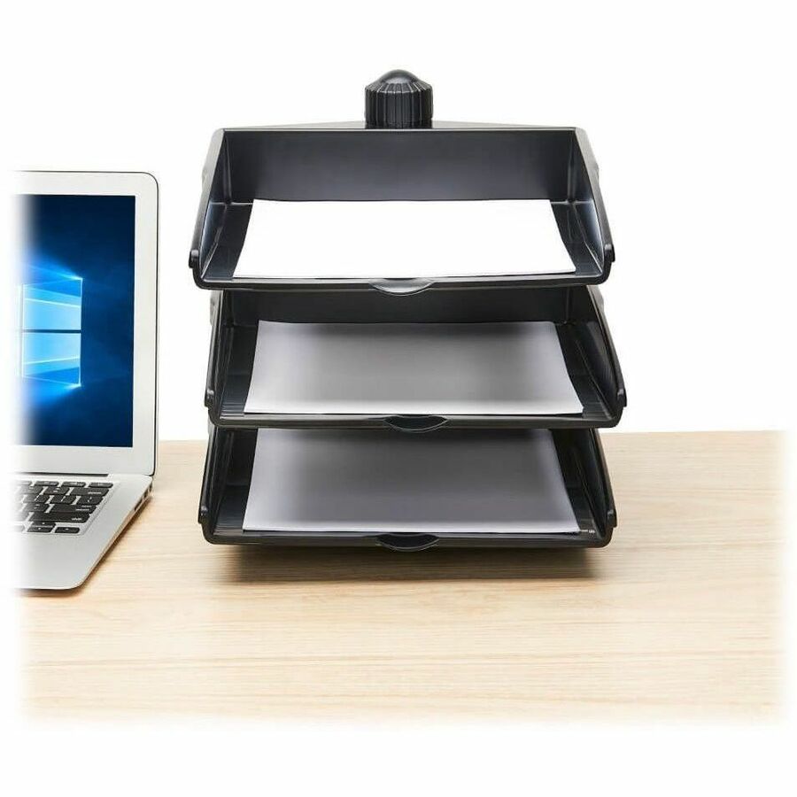 Eaton Tripp Lite Series 3-Tray Document Holder with Desktop Clamp, TAA - Image 3
