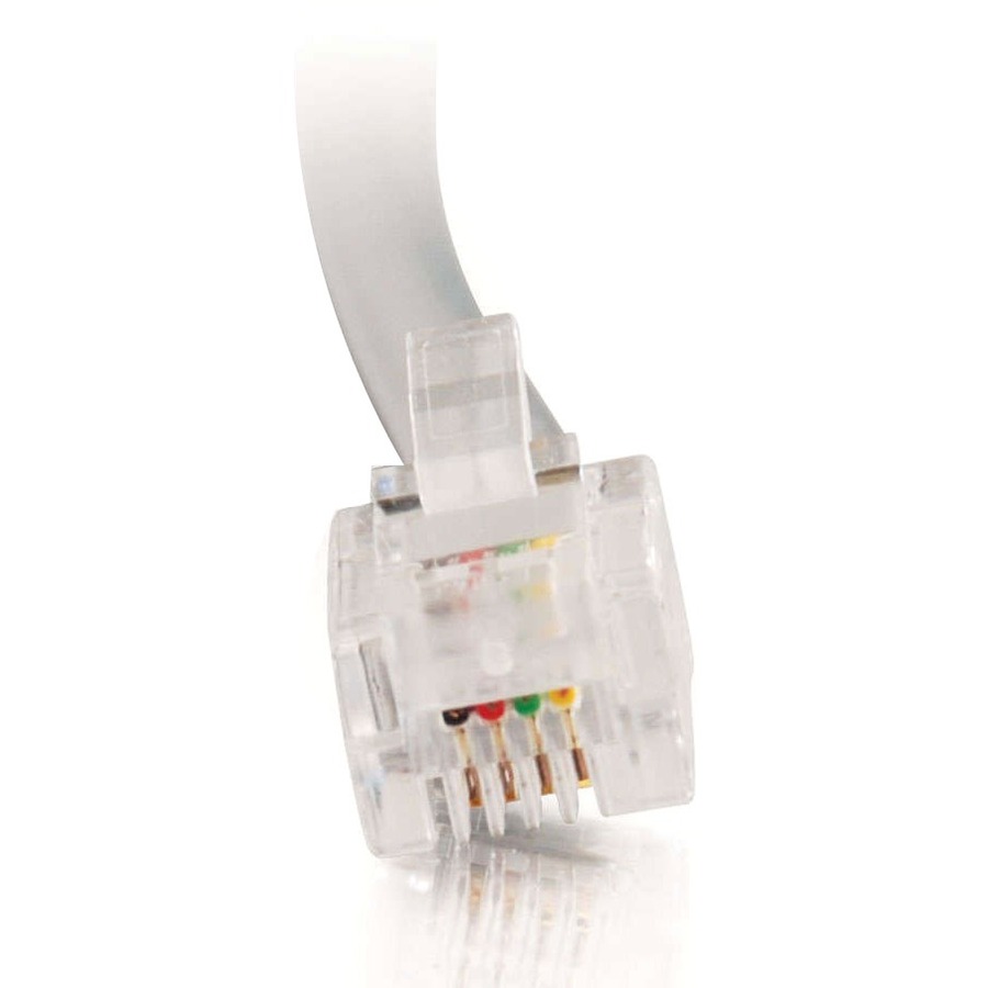 C2G 14ft RJ11 6P4C Straight Modular Cable - Image 2