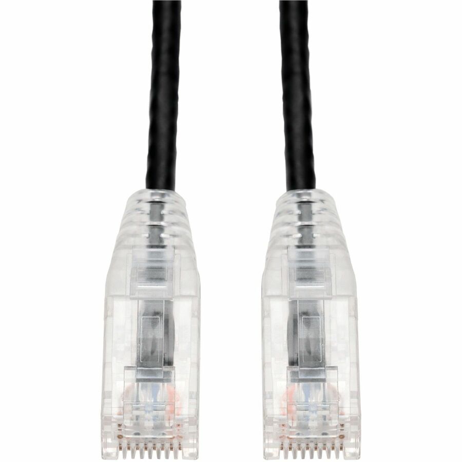 AddOn 20ft Black CAT 6 Slim PVC Ethernet Cable Snagless Clear-Claw RJ-45 M/M