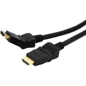 StarTech.com 6ft Swivel HDMI Cable, 4K 30Hz High Speed Rotating UHD HDMI Cord, HDMI 1.4 Pivot Cable with 180&deg; Swivel Connector M/M