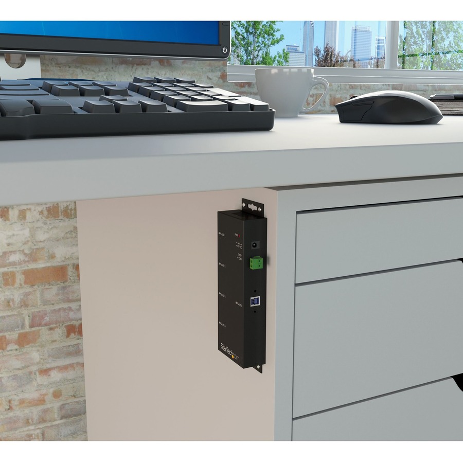 StarTech.com 4 Port Industrial USB 3.0 Hub - 5Gbps - Mountable - Rugged USB Hub - Image 5