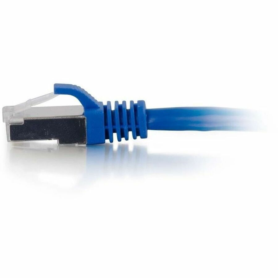 C2G 3ft Cat6a Snagless Shielded (STP) Network Patch Cable - Blue - Image 4