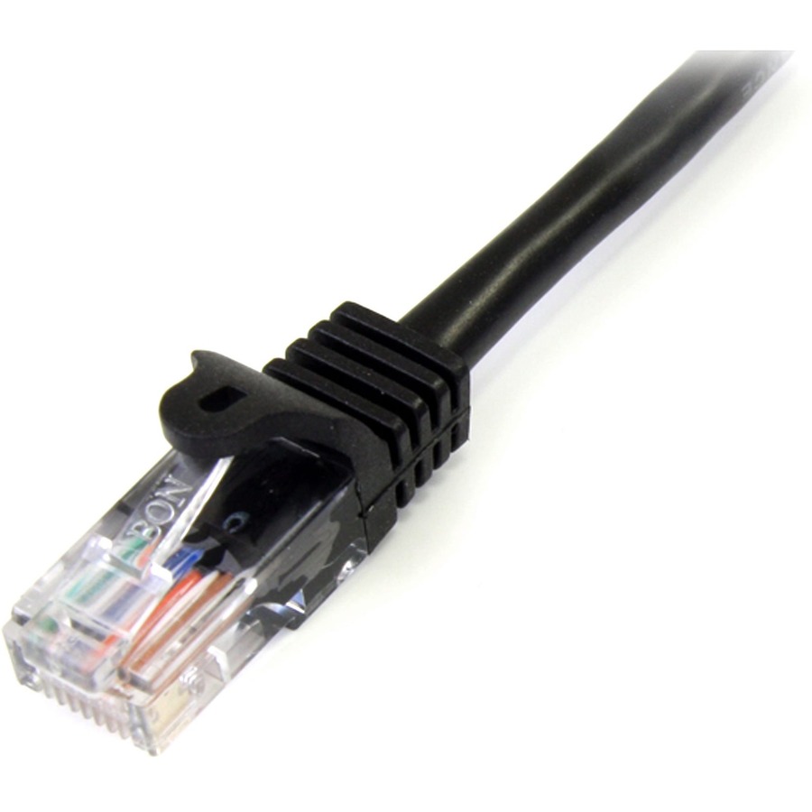 StarTech.com Snagless Cat5e UTP Patch Cable - RJ-45 (M) - RJ-45 (M) - 100 ft - UTP - ( CAT 5e ) - black - Image 2