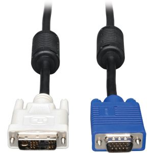Eaton Tripp Lite Series DVI to VGA High-Resolution Adapter Cable with RGB Coaxial (DVI-A to HD15 M/M), 6 ft. (1.8 m)