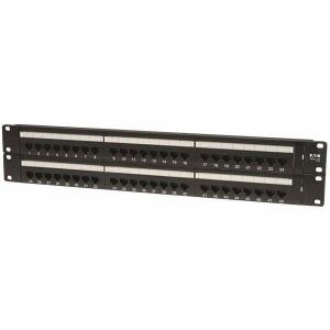Eaton Tripp Lite Series 48-Port 2U Rack-Mount Cat5e 110 Patch Panel, 568B, RJ45 Ethernet, TAA