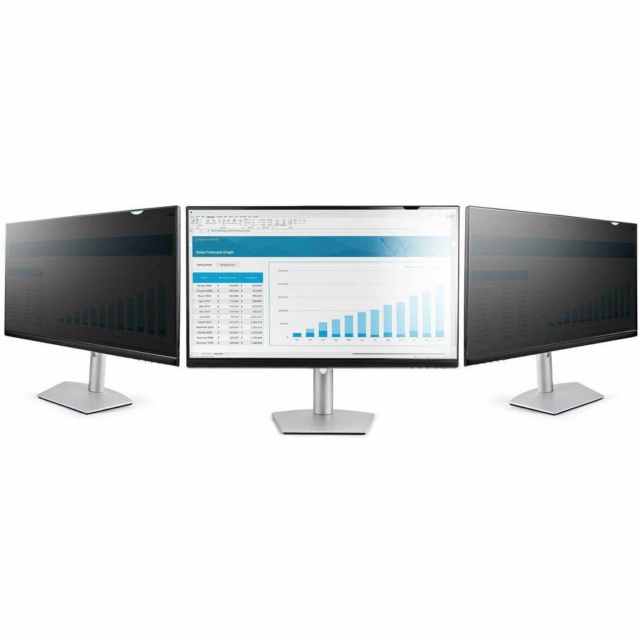 StarTech.com 25-inch 16:9 Computer Monitor Privacy Screen, Anti-Glare Privacy Filter w/Blue Light Reduction, +/- 30° View Security Shield - Image 2