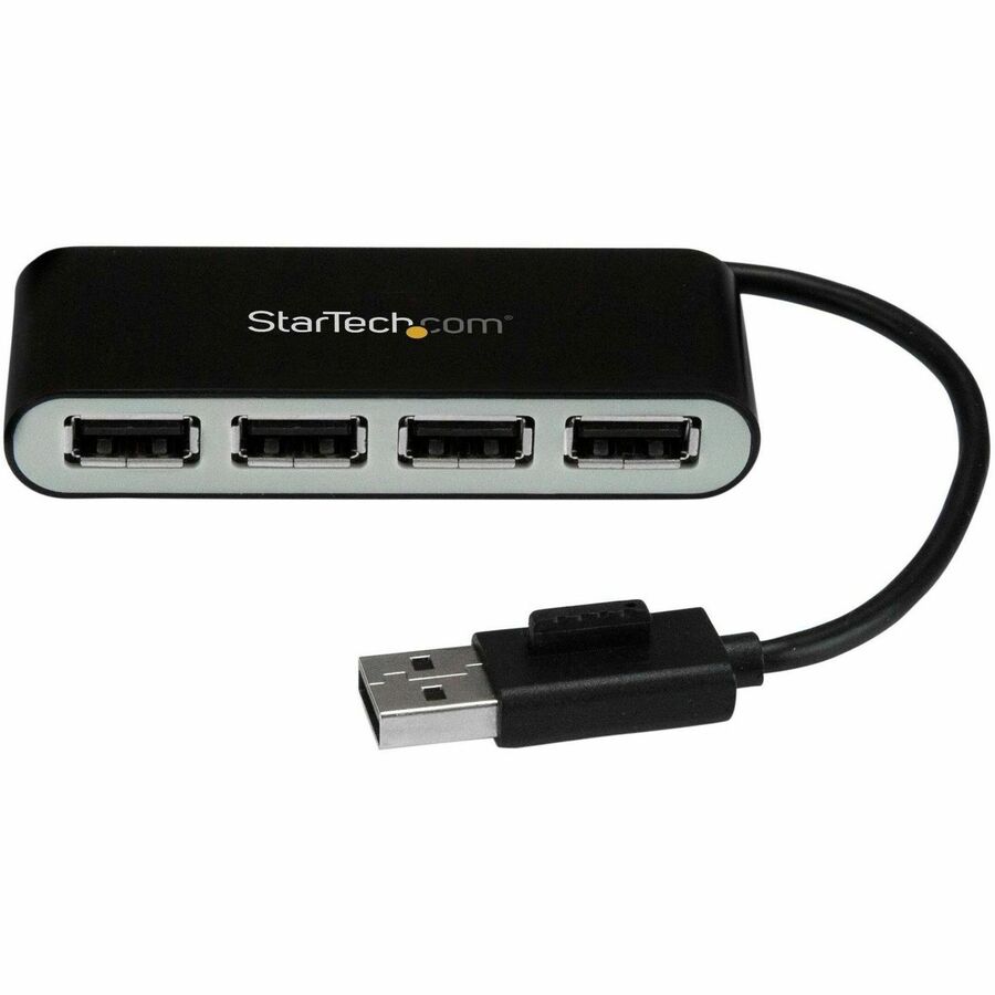 StarTech.com 4 Port USB Hub â€" 4 x USB 2.0 port â€" Bus Powered â€" USB Adapter â€" USB Splitter â€" Multi Port USB Hub â€" USB 2.0 Hub