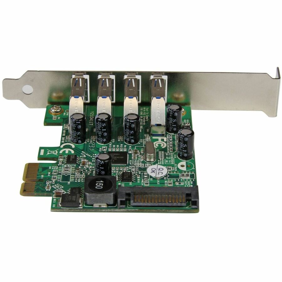 StarTech.com 4 Port PCI Express PCIe SuperSpeed USB 3.0 Controller Card Adapter with UASP - 5Gbps - SATA Power - Image 3