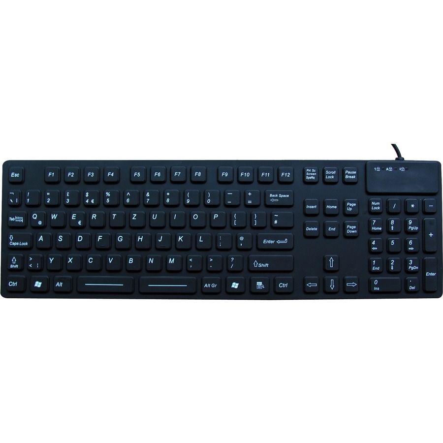 DSI WATERPROOF IP68 INDUSTRIAL USB KEYBOARD WITH NUMBER PAD