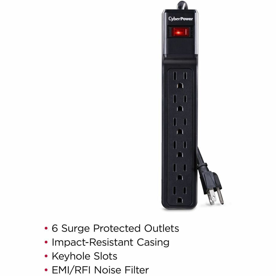 CyberPower CSB6012 Essential 6 - Outlet Surge with 1200 J - Image 2