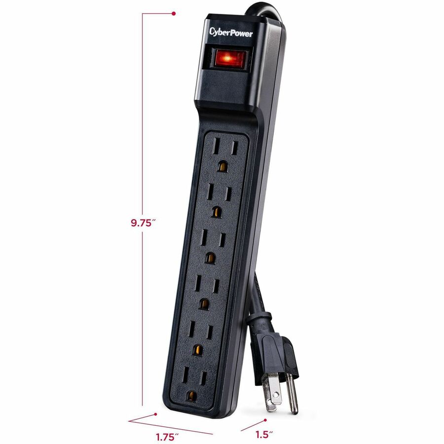 CyberPower CSB6012 Essential 6 - Outlet Surge with 1200 J - Image 3
