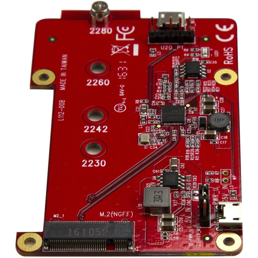 StarTech.com Raspberry Pi Board â€" USB 2.0 480Mbps â€" USB to M.2 SATA Converter â€" USB to SATA Raspberry Pi SSD - Image 3