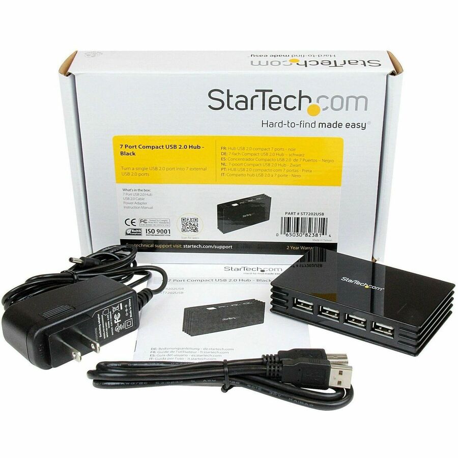 StarTech.com 7 Port USB 2.0 Hub - Hub - 7 ports - Hi-Speed USB - Image 4