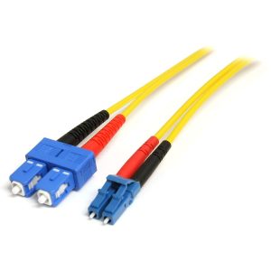 StarTech.com 10m Fiber Optic Cable - Single-Mode Duplex 9/125 LSZH Fiber Jumper Cord - LC/SC