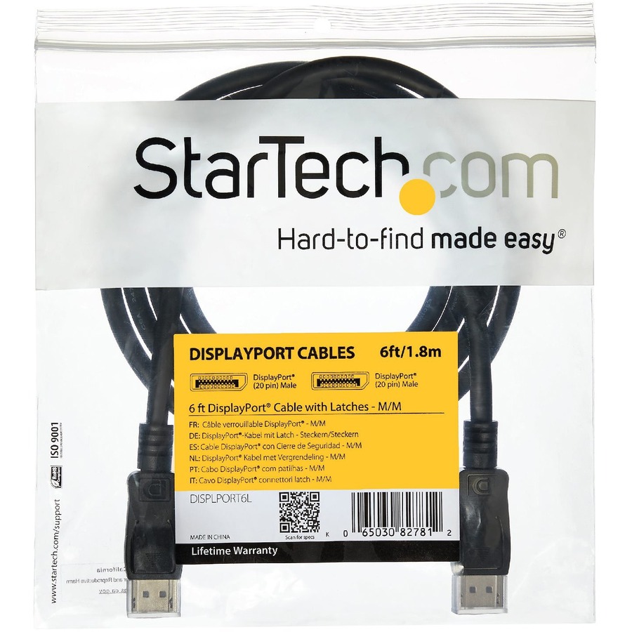 StarTech.com 35 ft DisplayPort Cable with Latches - M/M - Image 5