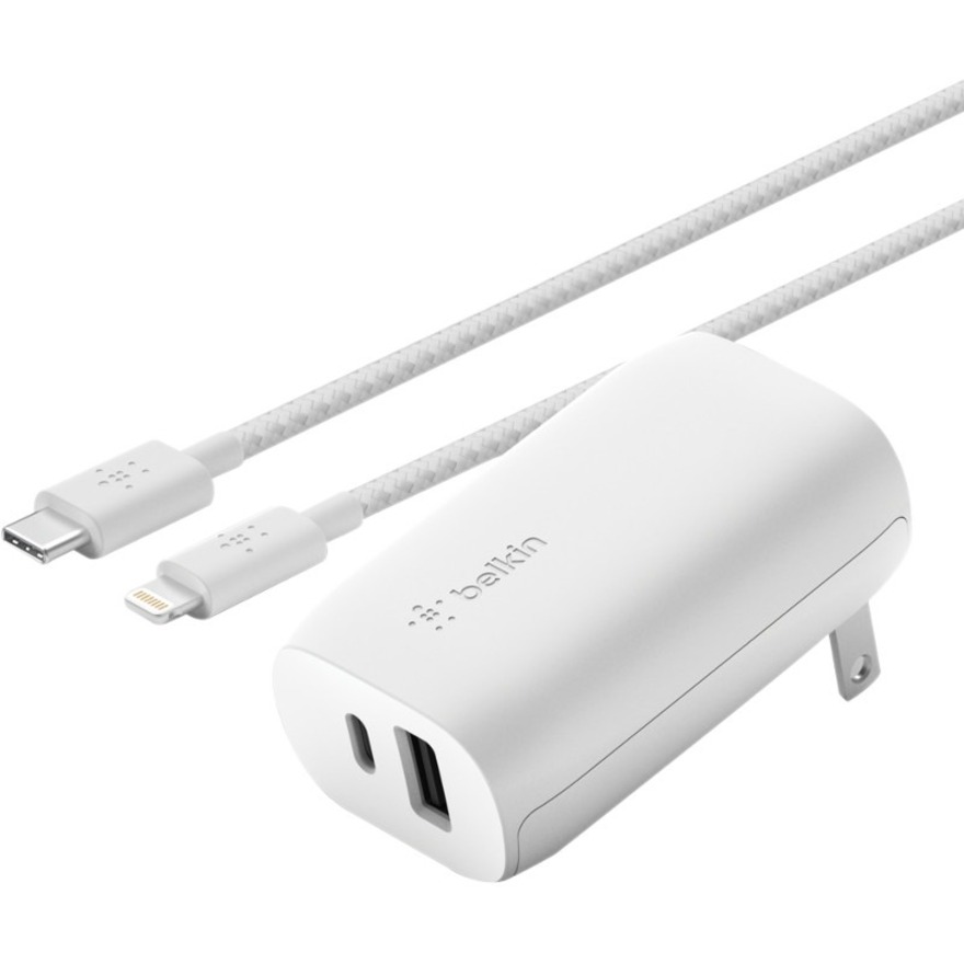 Belkin Braided USB-C to Lightning Cable (2m / 6.6ft, White) - Image 8