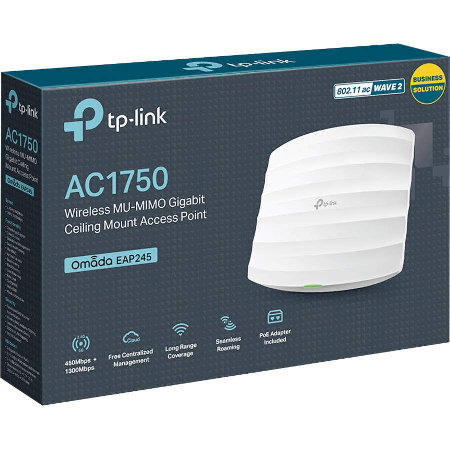 TP-Link Omada EAP245 IEEE 802.11ac 1.71 Gbit/s Wireless Access Point - Image 3