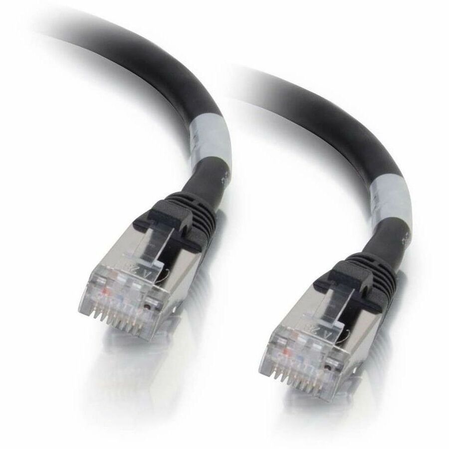 C2G-15ft Cat6a Snagless Shielded (STP) Network Patch Cable - Black