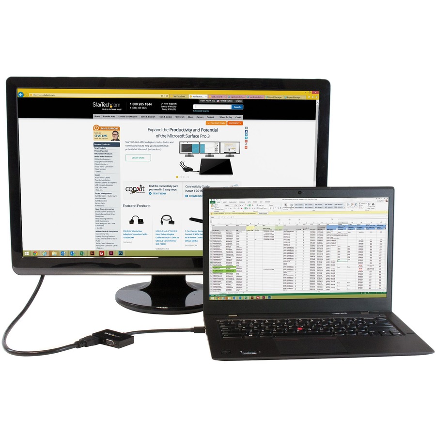 StarTech.com Travel A/V Adapter: 2-in-1 Mini DisplayPort to HDMI or VGA Converter - Image 5