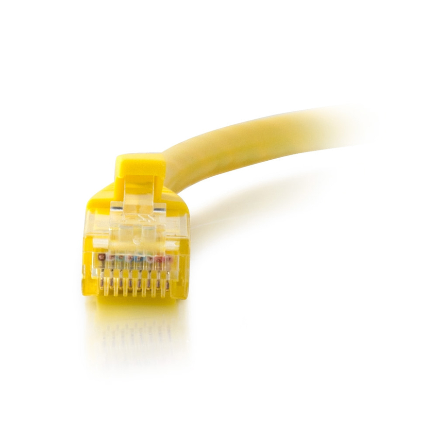 C2G 10ft Cat6a Snagless Unshielded (UTP) Ethernet Cable - Cat6a Network Patch Cable - PoE - Yellow - Image 3