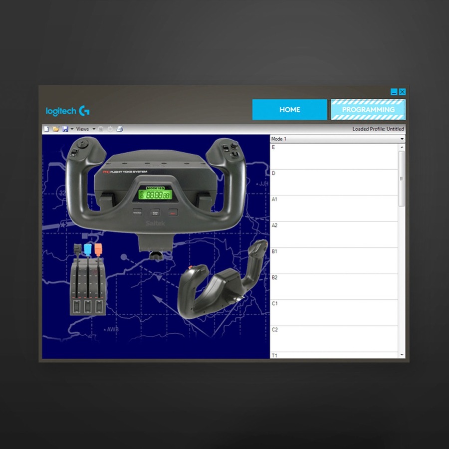 Saitek Flight Yoke System Professional Simulation Yoke and Throttle Quadrant - Image 7