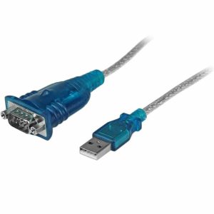StarTech.com 17in (43cm) 1-Port USB to RS232 DB9 Serial Adapter Cable, USB to Serial Adapter Cable - M/M