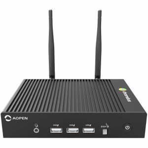 AOPEN Chromebox Mini 2 - AI Ready - 3 Year Warranty Included - Intel Celeron N4500 - Fanless - Ventless - 8 GB RAM - 32 GB eMMC - Military-grade