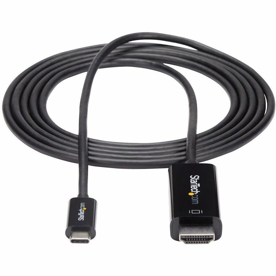 StarTech.com 6ft (2m) USB C to HDMI Cable - 4K 60Hz USB Type C DP Alt Mode to HDMI 2.0 Video Display Adapter Cable - Works w/Thunderbolt 3 - Image 8