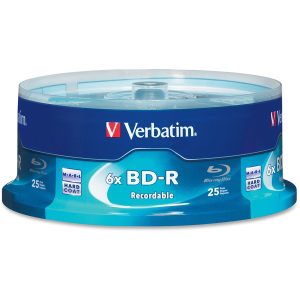 Verbatim 97457 Blu-ray Recordable Media - BD-R - 16x - 25 GB - 25 / Pack