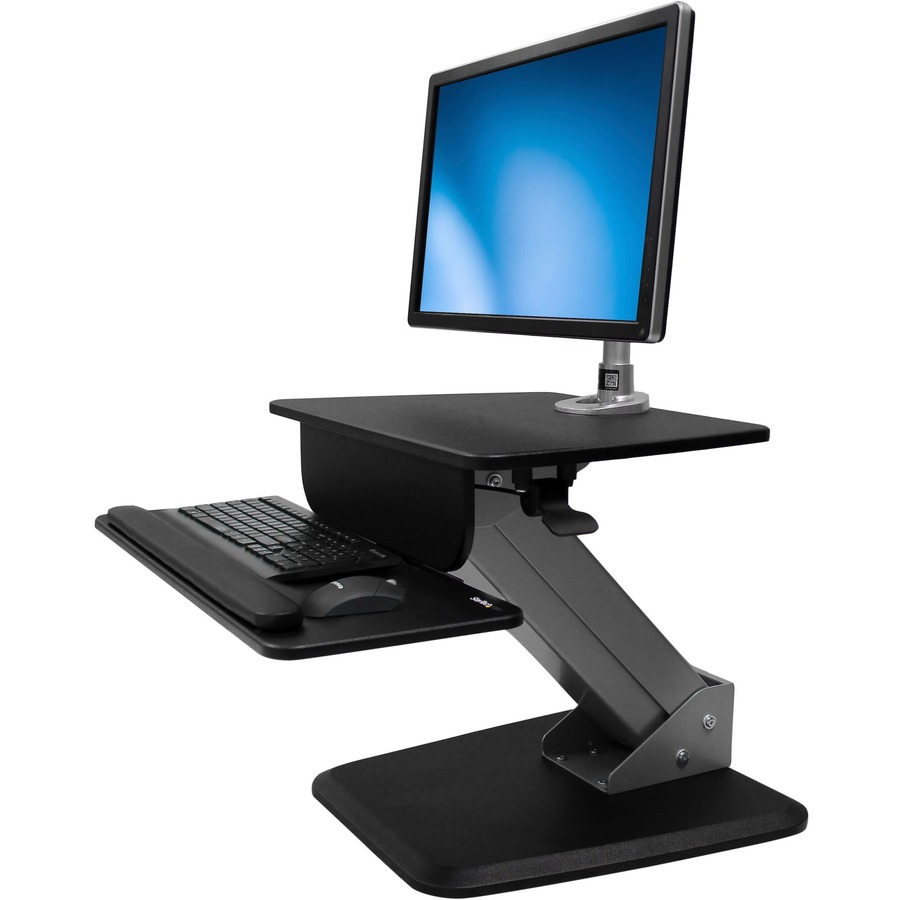 StarTech.com Single Monitor Sit-to-stand Workstation - One-Touch Height Adjustment - Image 2
