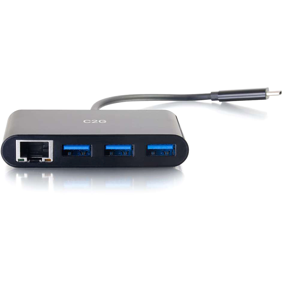 C2G USB C Hub with Ethernet - 3-Port USB Hub - Image 2