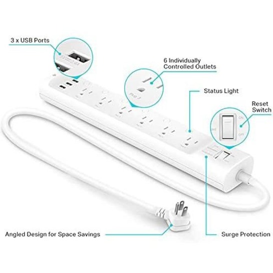 TP-Link Kasa Smart HS300 - Kasa Smart Plug Power Strip - Image 8