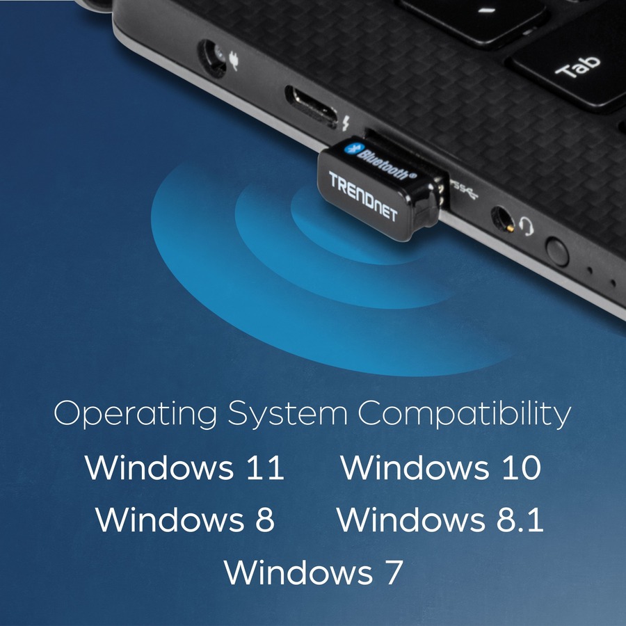 TRENDnet Micro Bluetooth 5.0 USB Adapter, Supports Basic Rate(BR), Bluetooth Low Energy(BLE), Enhanced Data Rate(EDR), 100m (328ft.) Range, Supports Windows OS, Black, TBW-110UB - Image 7