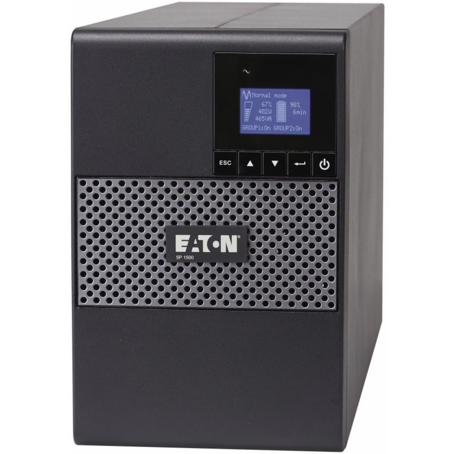 Eaton 5P 1550VA 1100W 230V Line-Interactive UPS, C14 Input, 8 C13 Outlets, True Sine Wave, Cybersecure Network Card Option, Tower