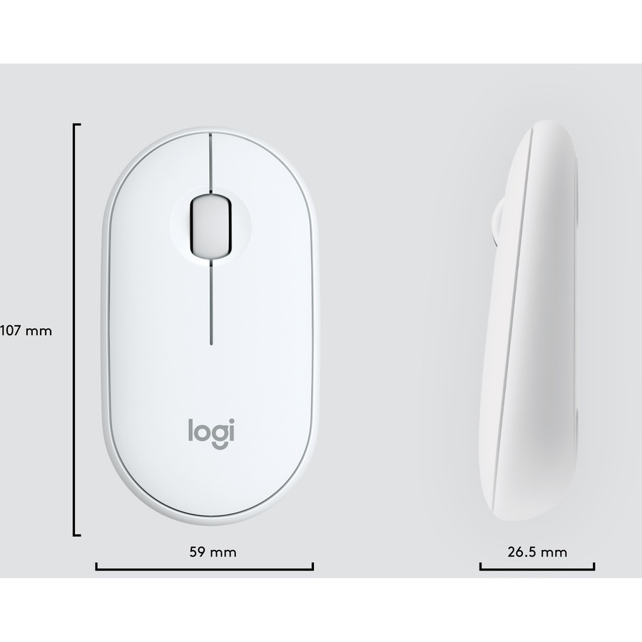 Logitech MK470 Slim Wireless Keyboard and Mouse Combo - Modern Compact Layout, Ultra Quiet - Off White - Image 9
