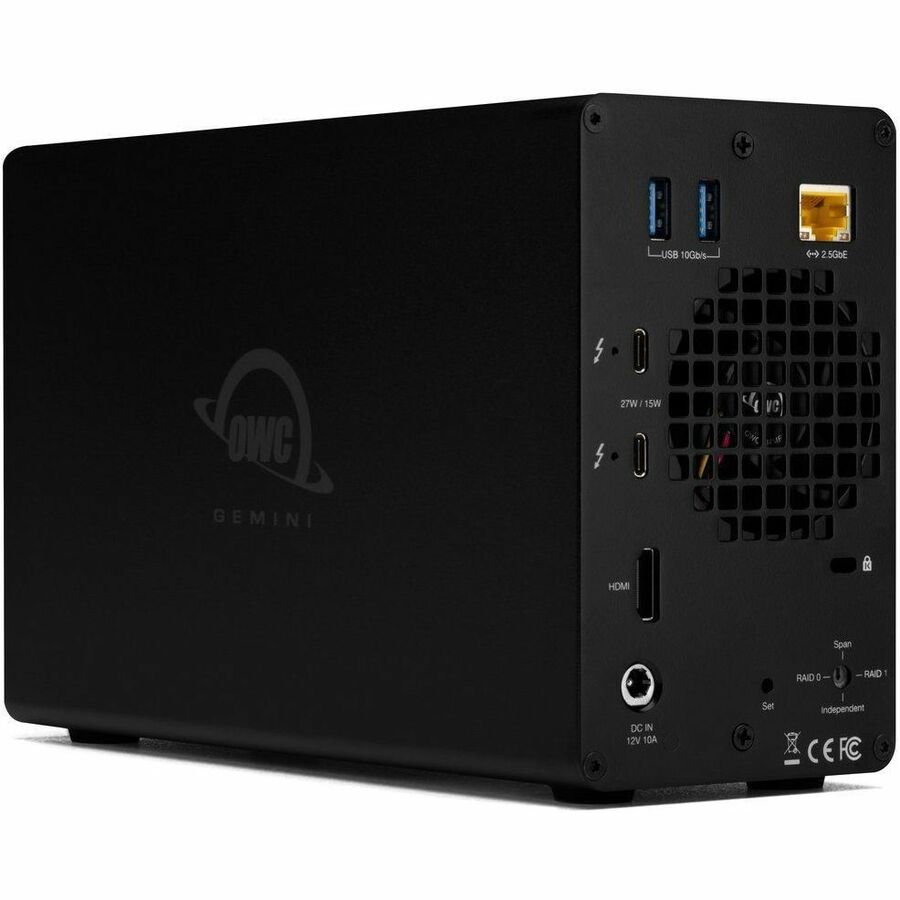 OWC 8TB Gemini Thunderbolt (40Gb/s) Dock And Dual-Drive HDD RAID External Storage Solution - Image 4