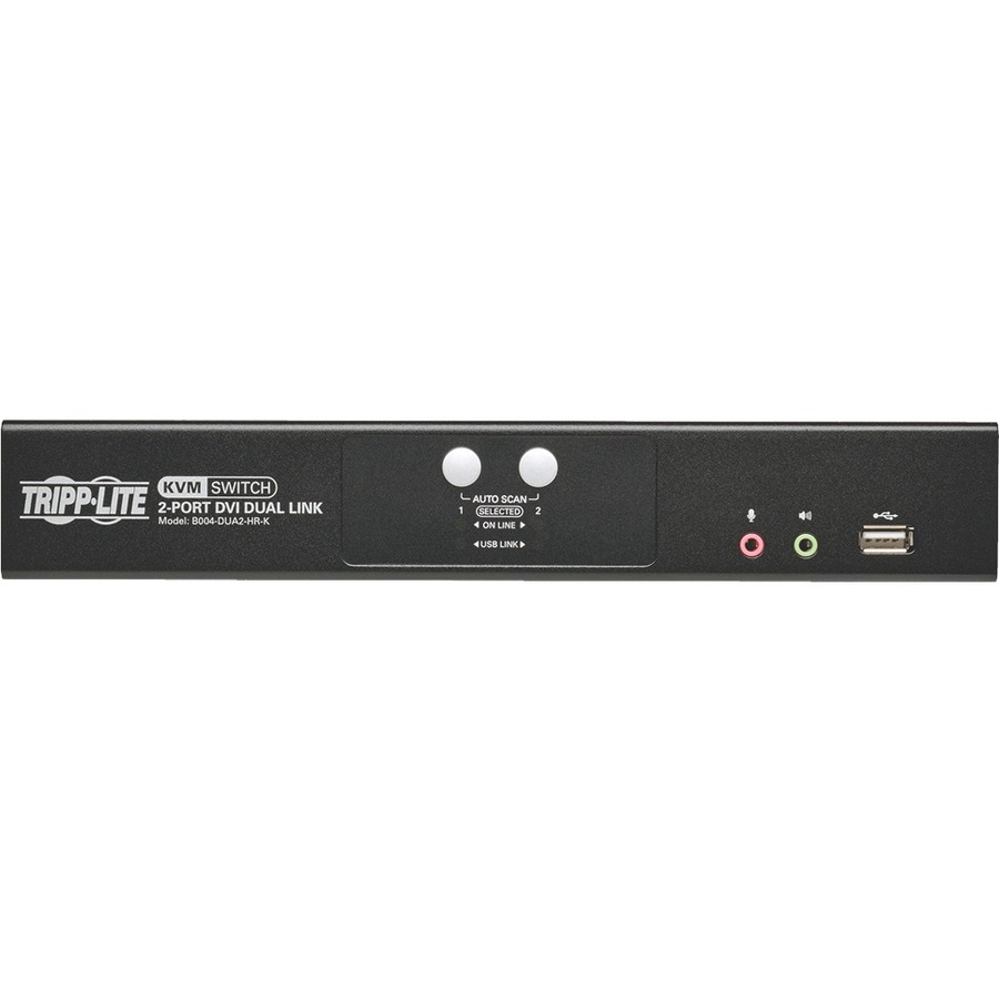 Eaton Tripp Lite Series 2-Port DVI Dual-Link / USB KVM Switch with Audio and Cables, TAA - Image 3