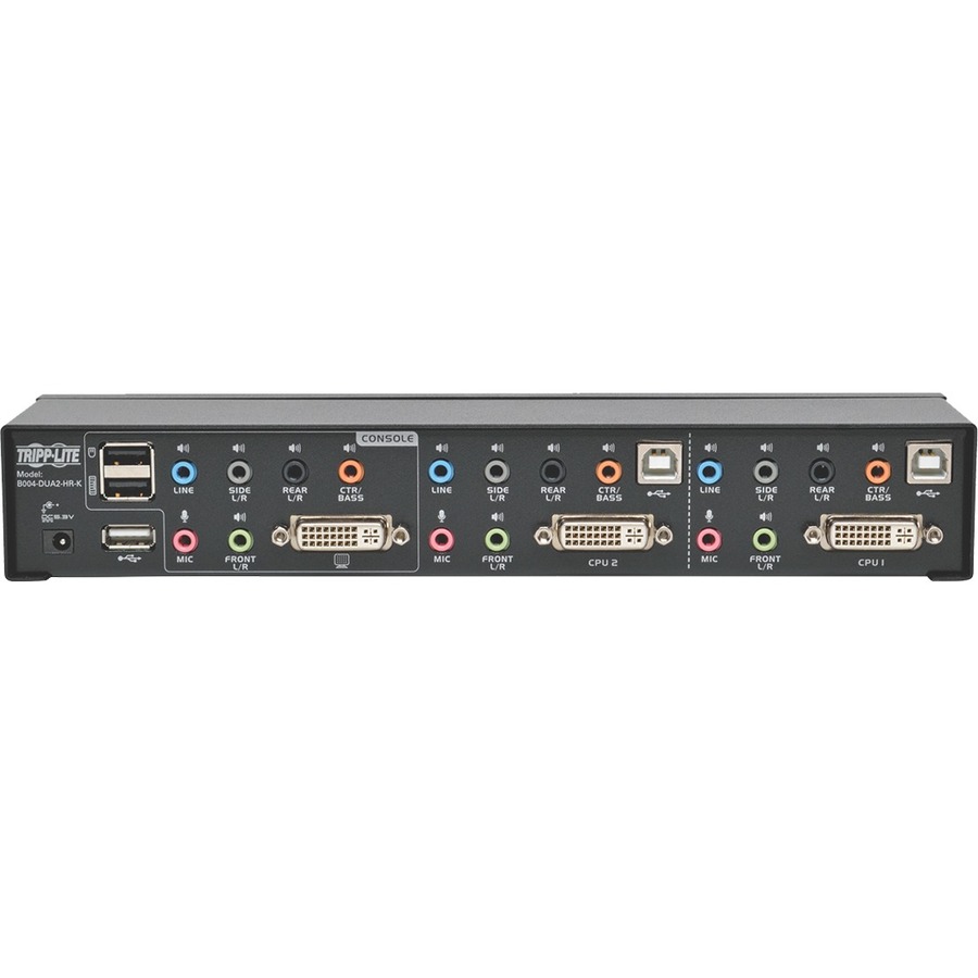 Eaton Tripp Lite Series 2-Port DVI Dual-Link / USB KVM Switch with Audio and Cables, TAA - Image 5