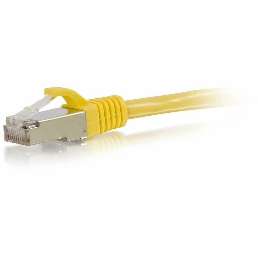 C2G-12ft Cat6 Snagless Shielded (STP) Network Patch Cable - Yellow - Image 3