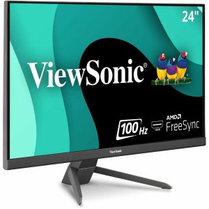 ViewSonic VX2467-MHD 24 Inch 1080p Gaming Monitor with 100Hz, 1ms, Ultra-Thin Bezels, FreeSync, Eye Care, HDMI, VGA, and DP