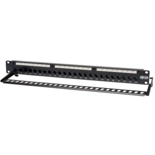 Eaton Tripp Lite Series 24-Port 1U Rack-Mount Cat5e Feedthrough Patch Panel, RJ45 Ethernet, TAA - Image 3