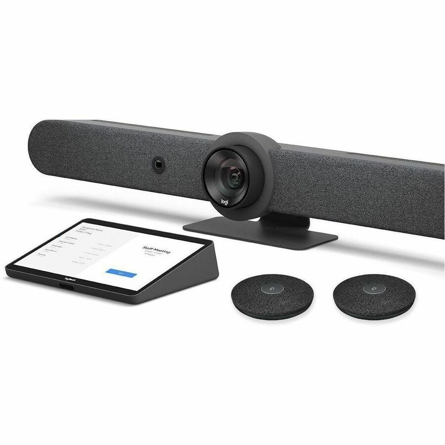 Logitech Rally Bar (TAA-Compliant Version) & Logitech Tap with Cat5e & Rally Mic Pod - TAA - Image 2