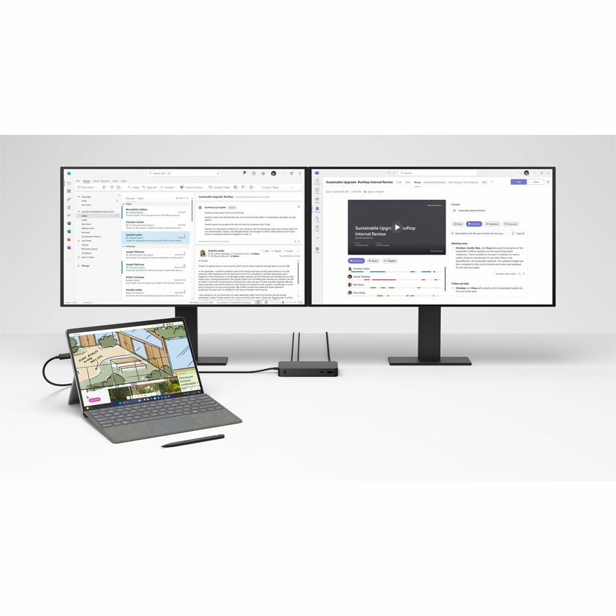 Microsoft Surface Pro 10 Tablet - 13" - vPro Technology - 8 GB - 256 GB SSD - Platinum - Image 7